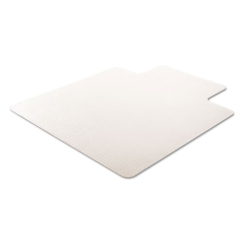 Deflecto RollaMat Frequent Use Chair Mat, Med Pile Carpet, Flat, 45 x 53, Wide Lipped, Clear