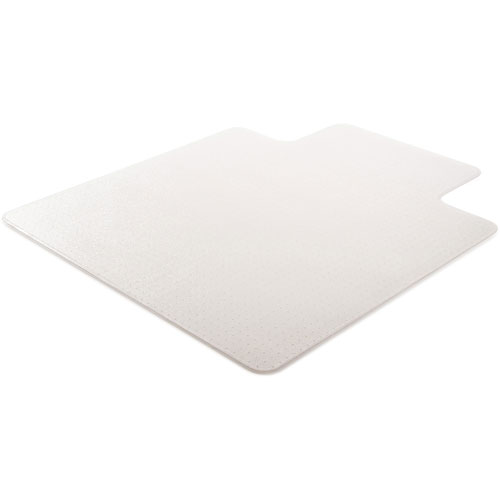 Deflecto ExecuMat All Day Use Chair Mat for High Pile Carpet, 45 x 53, Wide Lipped, Clear