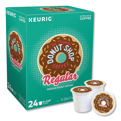 Coffee People® Donut Shop Coffee K-Cups, Regular, 96/Carton