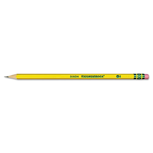 No.4 Extra Hard Lead Dozen DIX13884 Ticonderoga Yellow Pencil 