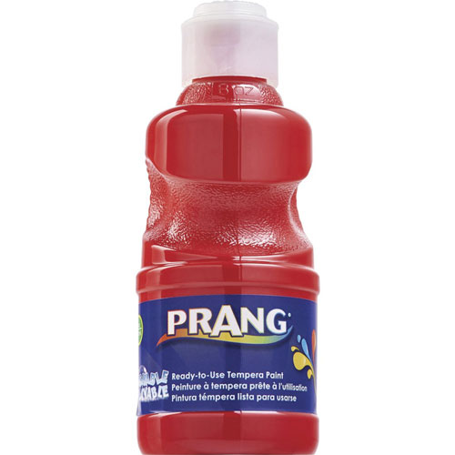 Prang Ready-to-Use Washable Tempera Paint, 8 fl oz, Red