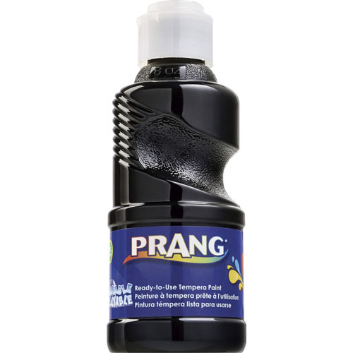 Prang Ready-to-Use Washable Tempera Paint, 8 fl oz, Black