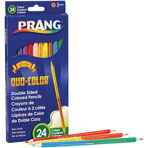 Prang Duo-Color Double Sided Colored Pencils, 3 mm Lead Diameter