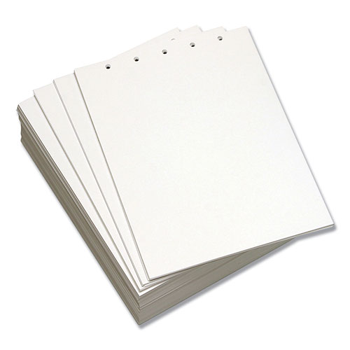 Domtar Custom Cut-Sheet Copy Paper, 92 Bright, 5-Hole, 20lb, 8.5 x 11, White, 500/Ream