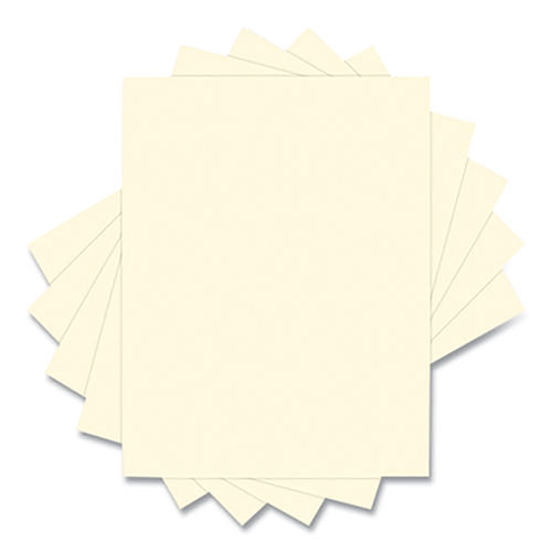 Domtar 30% Recycled Colored Paper, 20 lb Bond Weight, 8.5 x 11, Ivory, 500/Ream