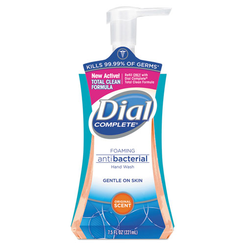 Dial Antibacterial Foaming Hand Wash, Liquid, Original Scent, 7.5oz Pump Bottle