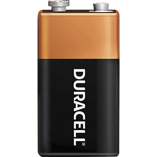 Duracell CopperTop Alkaline Batteries, 9V, 4/PK