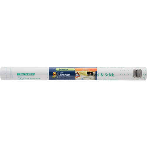 Duck® Laminate Roll, Peel And Stick, Permanent, 18"x24", Clear