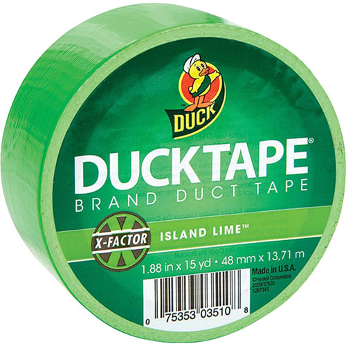 Duck® Tape, 1.88" x 15 Yards, Neon Green
