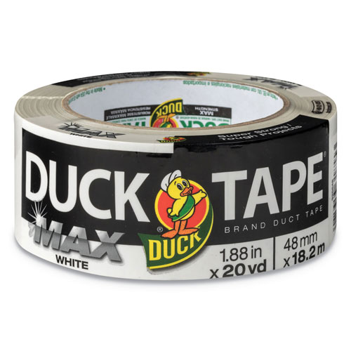 ShurTech Brands LLC MAX Duct Tape, 3" Core, 1.88" x 20 yds, White