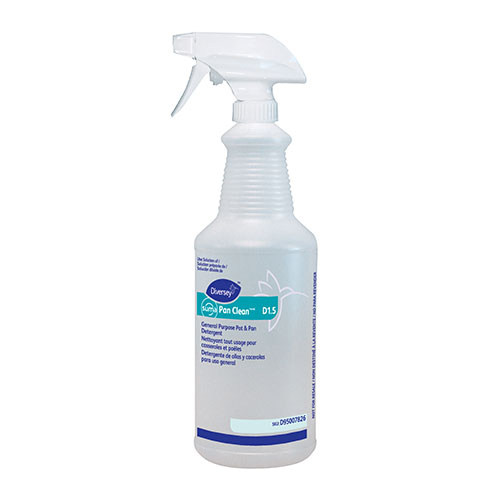 Diversey Pan Clean Spray Bottle, Clear, 12/CT