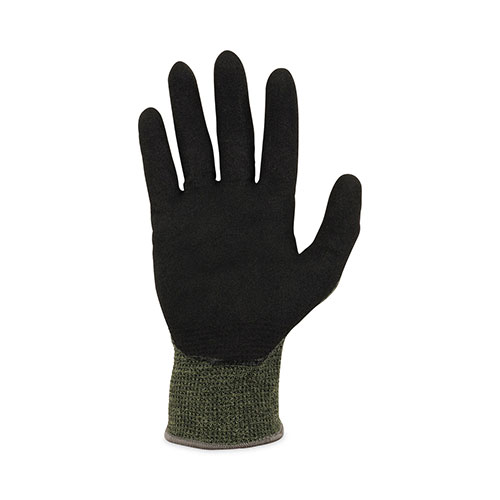 Ergodyne ProFlex 7042 ANSI A4 Nitrile-Coated CR Gloves, Green, X-Large, 12 Pairs/Pack