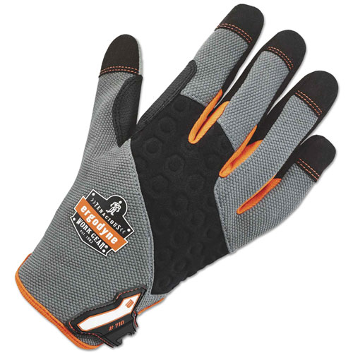 Ergodyne ProFlex 710 Heavy-Duty Utility Gloves, Gray, Large, 1 Pair