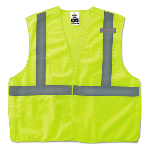 Ergodyne GloWear 8215BA Type R Class 2 Econo Breakaway Mesh Safety Vest, 4X-Large to 5X-Large, Lime