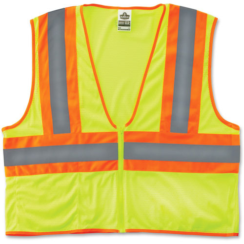 Ergodyne Two-Tone Vest, CLS-2, L/XL, Lime