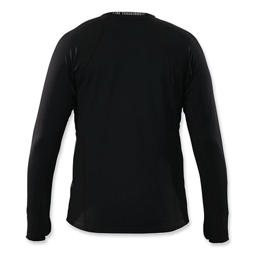 Ergodyne N-Ferno 6435 Midweight Long Sleeve Base Layer Shirt, Medium, Black