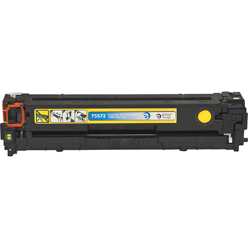 Elite Image Remanufactured Toner Cartridge, Alternative for HP 128A (CE322A), Laser, 1300 Pages, Yellow, 1 Each