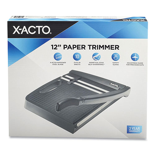 X-Acto 10-Sheet Guillotine Trimmer, 10 Sheets, 12