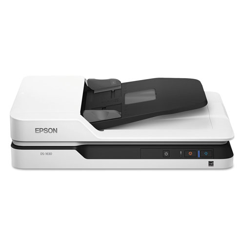 Epson WorkForce DS-1630 Flatbed Color Document | 1200 dpi Optical Resolution, 50-Sheet Duplex Auto Document Feeder | EPSB11B239201 | ReStockIt.com