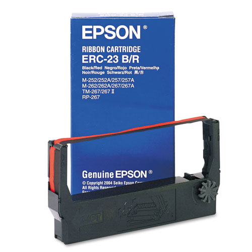 Epson ERC23BR Ribbon, Black/Red