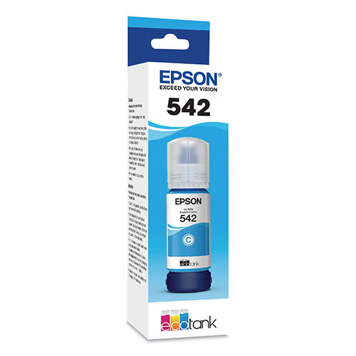 Epson T542220S (T542) EcoTank Ultra High-Capacity Ink Bottles, Cyan