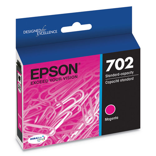 Epson T702320S (702) DURABrite Ultra Ink, 300 Page-Yield, Magenta
