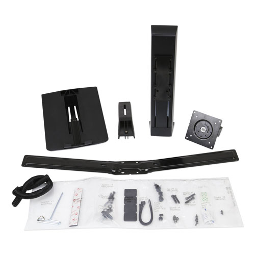 Ergotron Monitor Riser, Laptop Kit, 30 Degrees Tilt, Up to 24", 6 to 16 lbs, Black