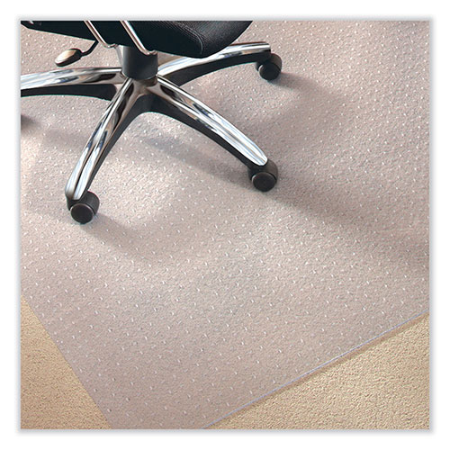 E.S. Robbins EverLife Chair Mat for Medium Pile Carpet, 48 x 72, Clear,