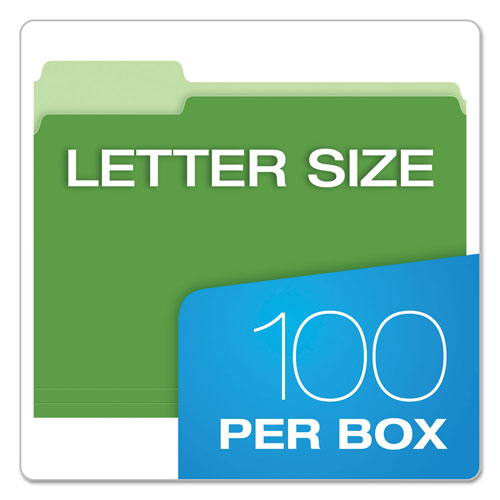 Pendaflex Colored File Folders, 1/3-Cut Tabs, Letter Size, Assorted, 100/Box
