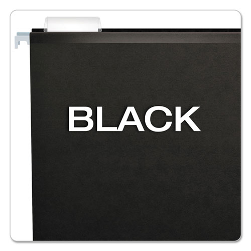 1/5 Tab Black, ESS415215BLA Letter Pendaflex Reinforced Hanging Folders 