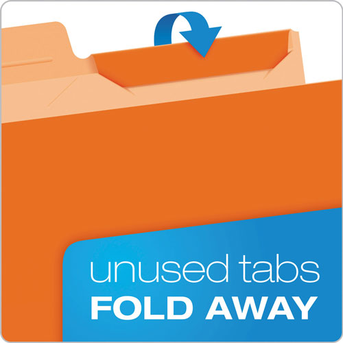 Pendaflex Ready-Tab Reinforced File Folders, 1/3-Cut Tabs, Letter Size, Assorted, 50/Pack
