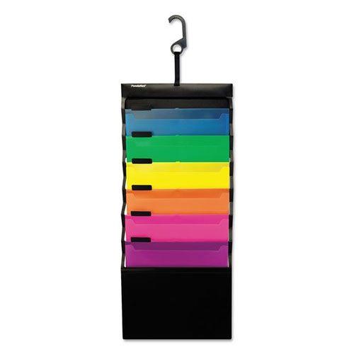 Pendaflex Desk Free Hanging Organizer w/ Case, 1" Expansion, 6 Sections, 1/3-Cut Tab, Letter Size, Randomly Assorted