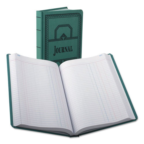 Boorum & Pease Record/Account Book, Journal Rule, Blue, 500 Pages, 12 1/8 x 7 5/8