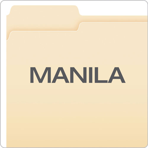 Pendaflex Manila File Folders, 1/3-Cut Tabs, Letter Size, 100/Box