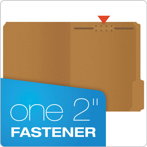 Pendaflex Kraft Folders with One Fastener, 1/3-Cut Tabs, Letter Size, Kraft, 50/Box