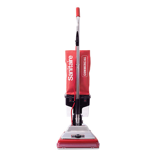 Electrolux TRADITION Upright Vacuum with Dust Cup, 7 Amp, 12" Path, Red/Steel