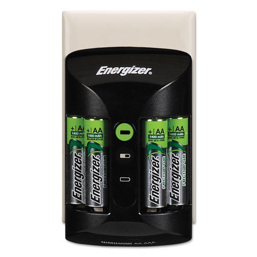 Energizer Pro Charger with 4 AA Rechargeable Batteries