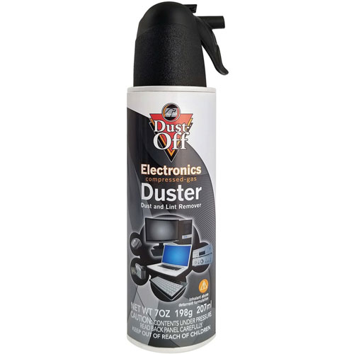 Dust-Off® Compressed Gas Duster, w/Bitterant, 7 oz