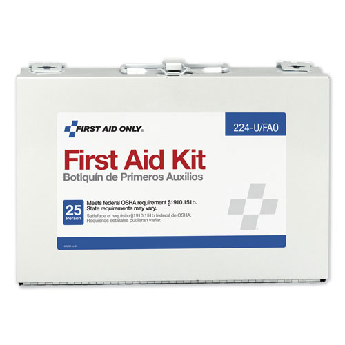 First Aid Only First Aid Kit for 25 People, 106-Pieces, OSHA Compliant, Metal Case