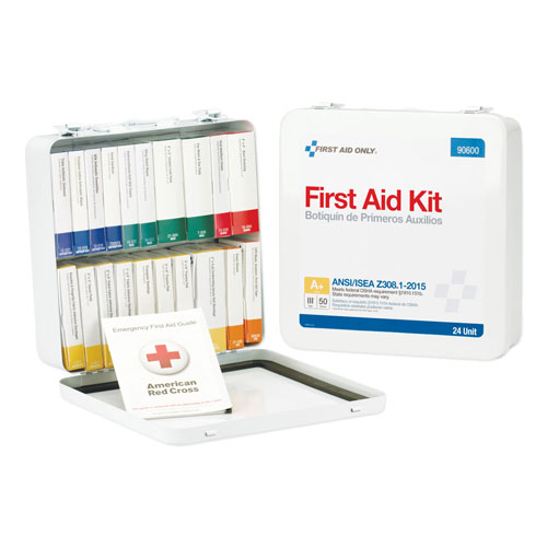 First Aid Only Unitized ANSI Class A Weatherproof First Aid Kit for 50 People, 24 Units