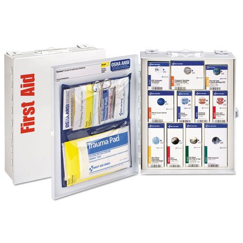 First Aid Only ANSI 2015 SmartCompliance Food Service Cabinet w/o Medication,25 People,94 Piece