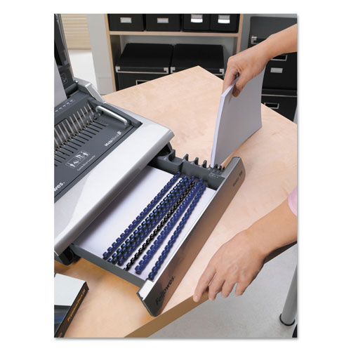 Fellowes Galaxy 500 Electric Comb Binding System, 500 Sheets, 19 5/8x17 3/4x6 1/2, Gray
