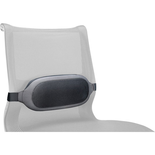 Fellowes I-Spire Series Lumbar Cushion, 14w x 6d x 3h, Gray