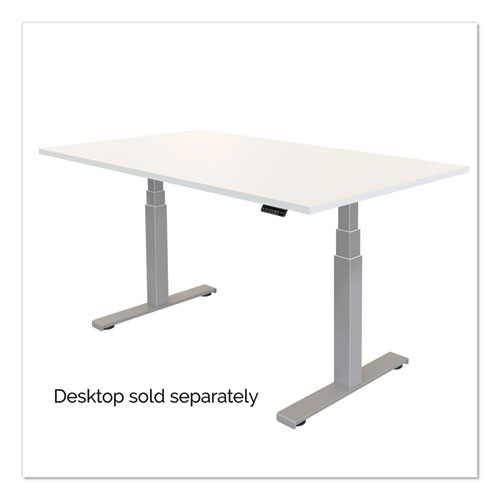 Fellowes Cambio Height Adjustable Desk Base (Base Only), 72w x 30d x 50.25h, Silver