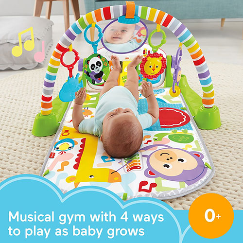 Fisher-Price Deluxe Kick & Play Removable Piano Gym | Green