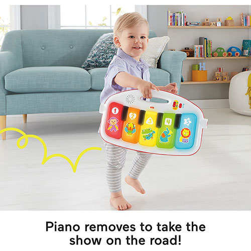 Fisher-Price Deluxe Kick & Play Removable Piano Gym | Green