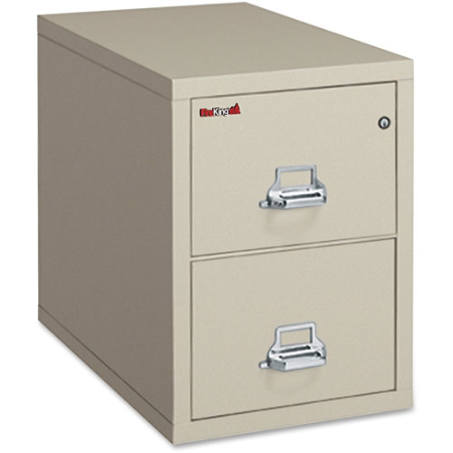 Fireking Insulated Two Drawer Vertical File, 31 1/2" Deep, Legal Size, Parchment