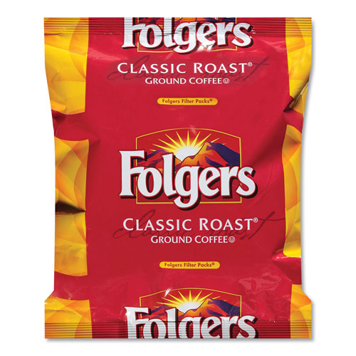 Folgers Coffee Filter Packs, Classic Roast, .9 oz, 10 Filters/Pack, 4 Packs/Carton