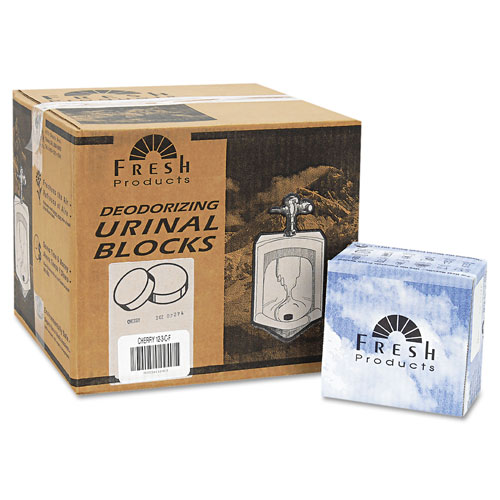 Fresh Products Urinal Deodorizer Blocks, 12 3oz Blocks/Box, Cherry Fragrance, 12/Carton