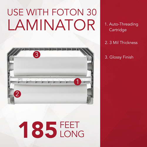 Acco Foton Laminating Cartridge - Laminating Pouch/Sheet Size: 5 mil Thickness - for Laminator - 1 Each